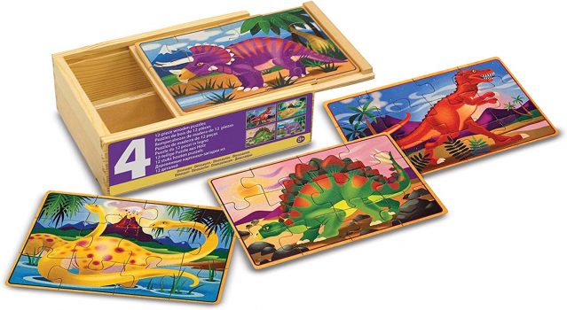 Melissa & Doug Holzpuzzle Dino Motive