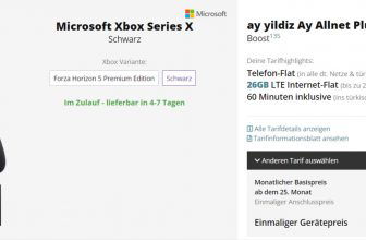 Microsoft Xbox Series X +ay yildiz Ay Allnet Plus Boost mit GB