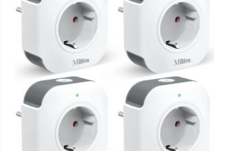 Milfra Smart Wlan Steckdose mit USB A Alexa Steckdose er Pack Smart Home Plug Kompatibel mit