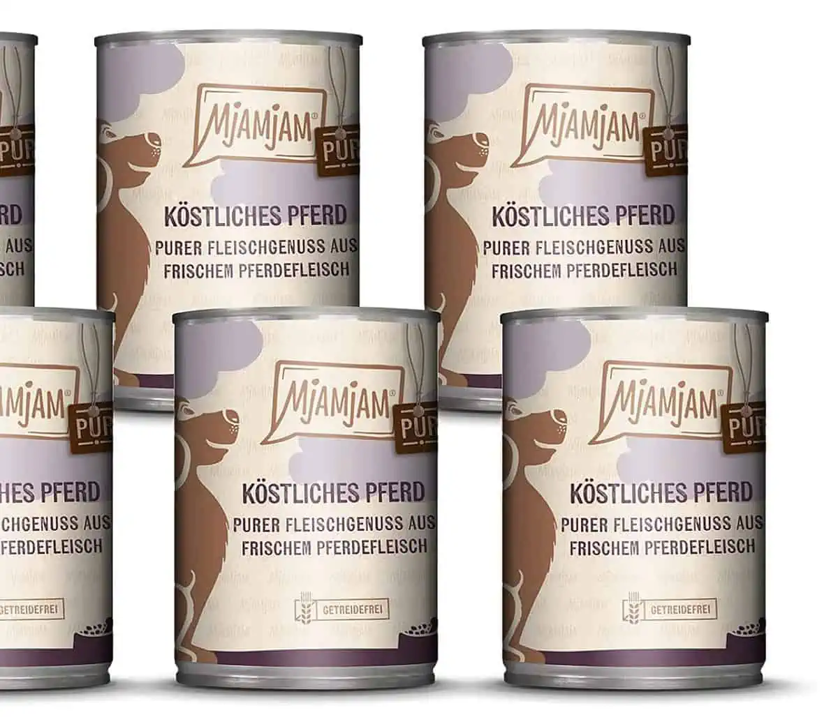 MjAMjAM – Premium Nassfutter für Hunde – purer Fleischgenuss – köstliches Pferd pur, 6er Pack (6 x 400 g) ab 11,87 € inkl. Prime-Versand (statt 21,39€)