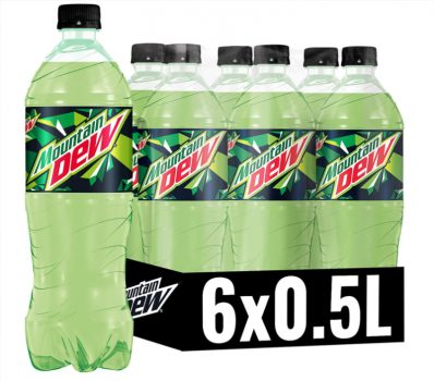 Mountain Dew Regular Koffeinhaltige Limonade mit Lemon Lime