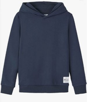 NAME IT Boy s NKMTEMMO LS Sweat WH BRU NOOS Kapuzenpullover Dark Sapphire Amazon de Fashion