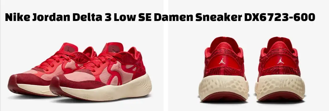 Nike Jordan Delta 3 Low SE Damen Sneaker DX6723-600 (Gr 35,5 bis 44,5) für 67,48 € inkl. Versand