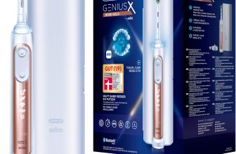 Oral B Genius X Elektrische Zahnbürste in rose gold mit Reiseetui