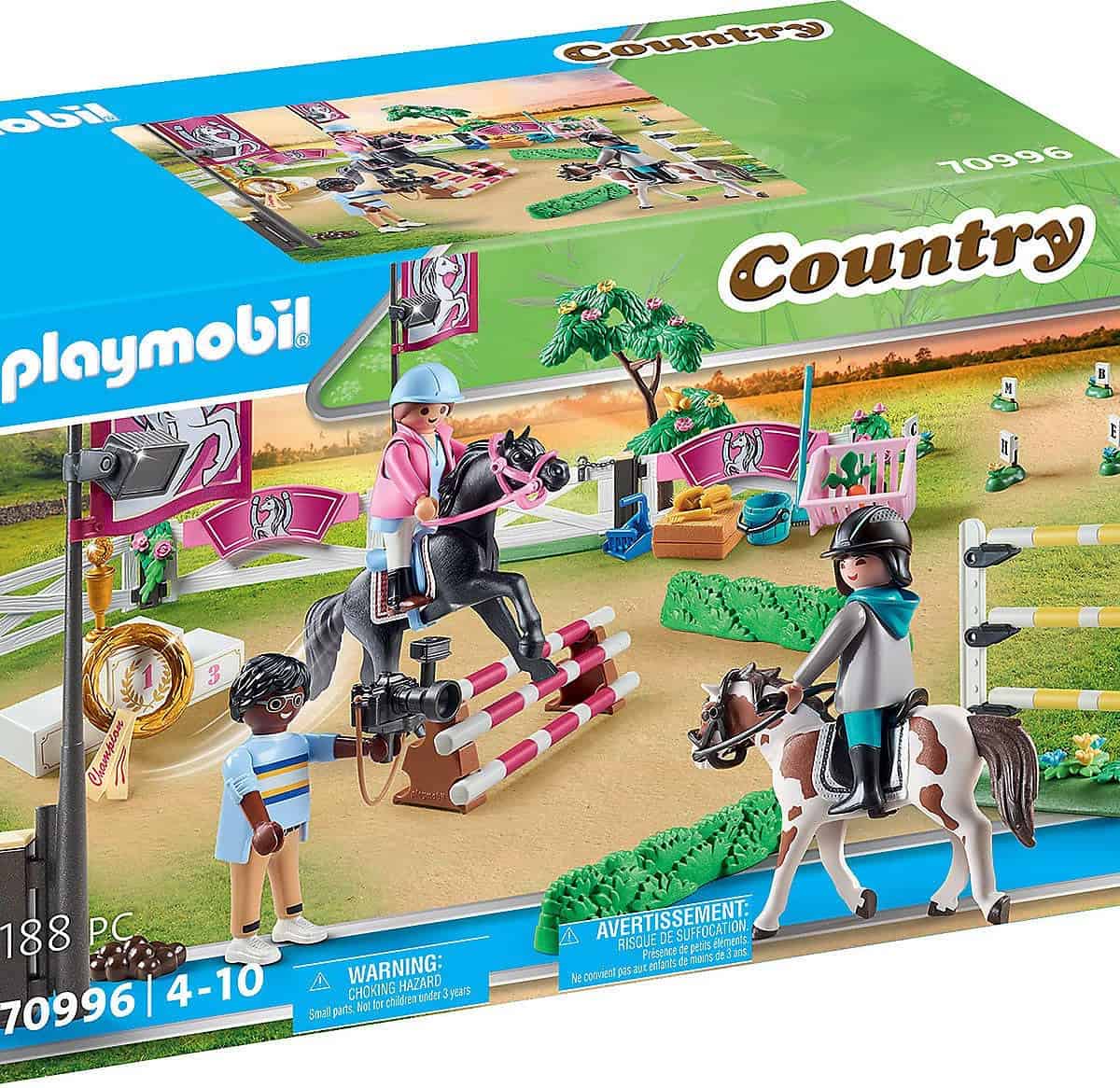 Playmobil Country Reitturnier Inkl. Podest Zur Siegerehrung Und Weiterem Coolem Zubehör