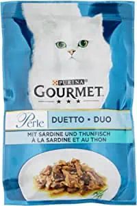 PURINA GOURMET Perle Erlesene Streifen mit Sardinen und Thunfisch 26er Pack (26 x 85g) ab 8,92 € inkl. Prime-Versand