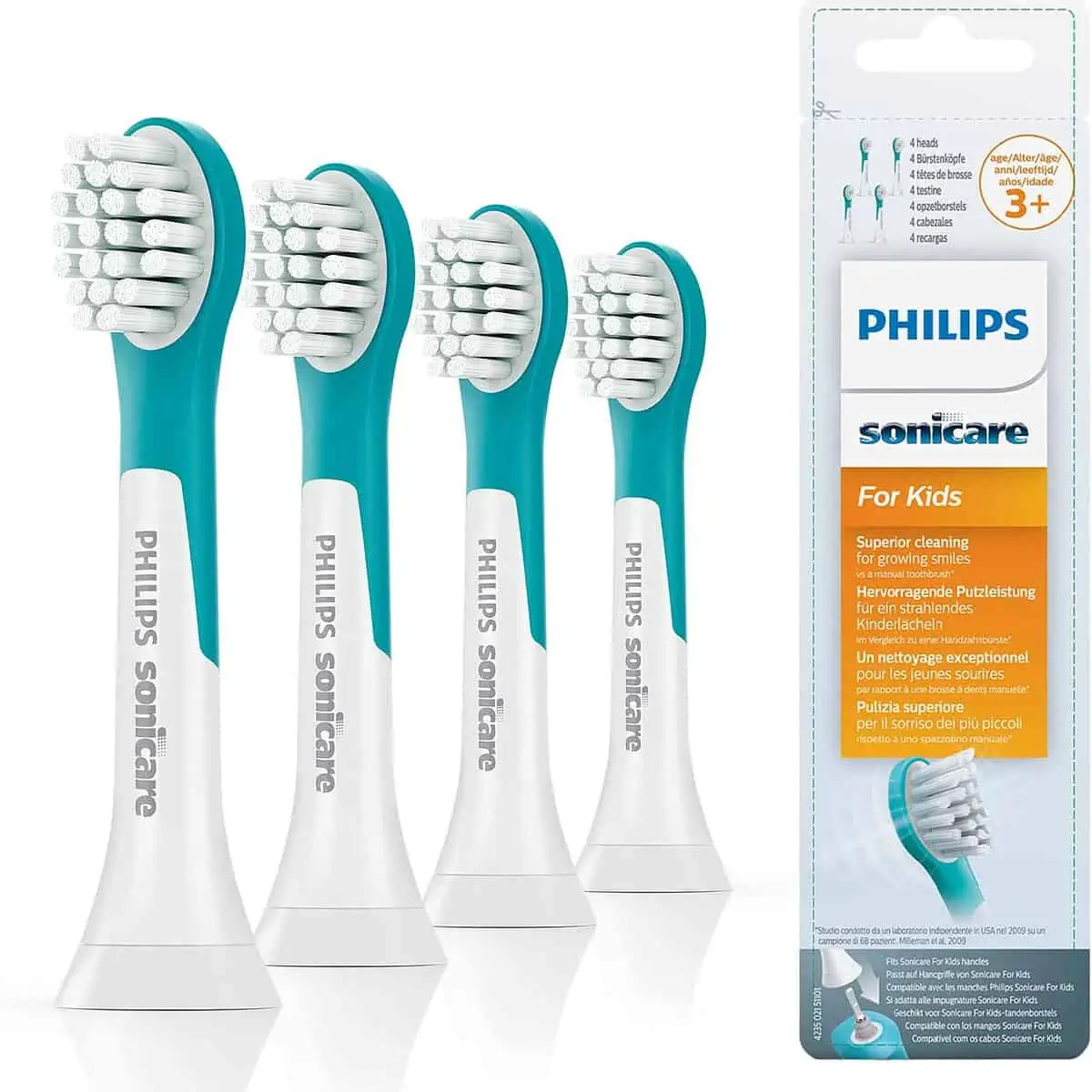 Philips Sonicare for Kids Original Compact Schallzahnbürstenköpfe – 4er-Pack (Modell HX6034/33) ab12,59 € inkl. Prime-Versand