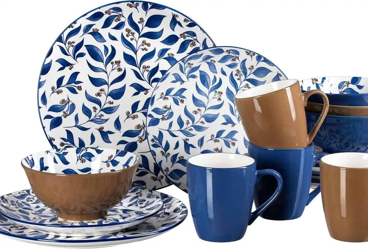 Ritzenhoff Breker KOMBISERVICE 16-teilig Giardino in blau, weiß, taupe für 35,94 € inkl. Versand (statt 49,99 €)