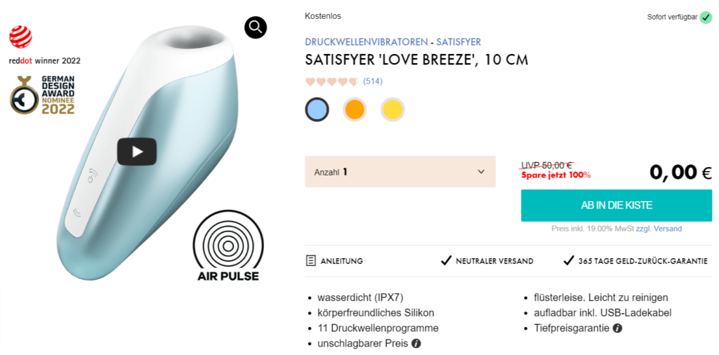 Satisfyer Love Breeve Druckwellenvibrator