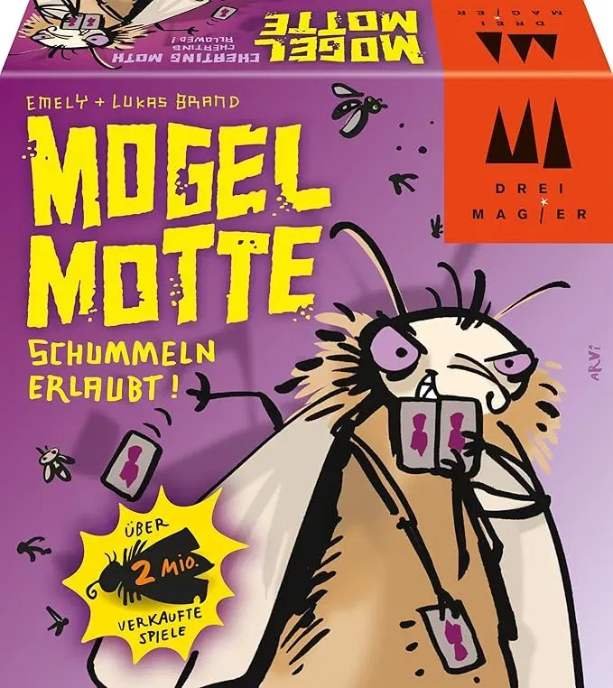Schmidt Spiele 40862 Mogel Motte – Drei Magier Kartenspiel