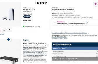 Sony Playstation Disc Version + WMF Lono Elektro Tischgrill + Telekom Magenta Mobil S GB