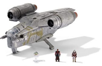 Star Wars SWJ Razor Crest Greef Karga Groku Mandalorian offizielles cm Fahrzeug mit Figuren Amazon de Games