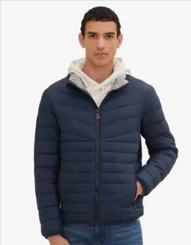 Tom Tailor Herren Steppjacke in Navy für 28,80 € inkl. Versand (statt 45,00 €)