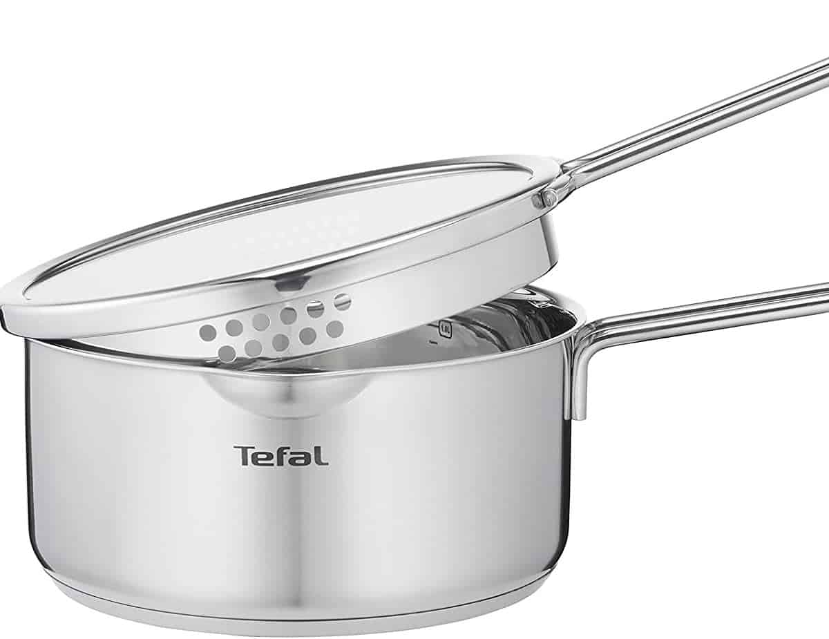 Tefal H Nordica Stielkasserolle Edelstahl Topf ( Cm) Mit Deckel