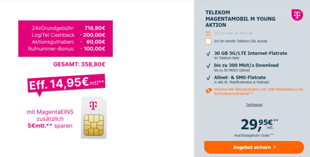 Telekom Magentamobil M Young