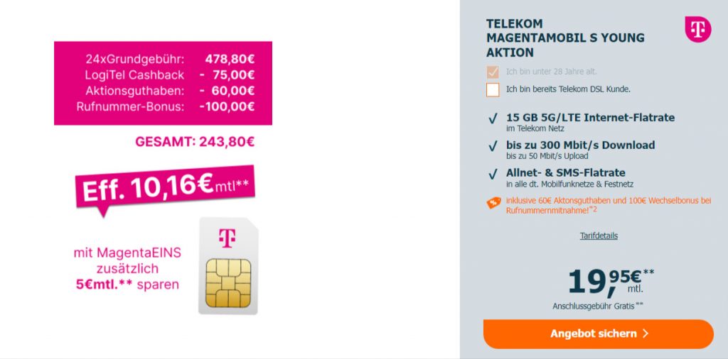 Telekom Magentamobil S Young Mit Gb