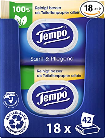 Tempo Toilettenpapier Feucht Tempo Sanft Pflegend