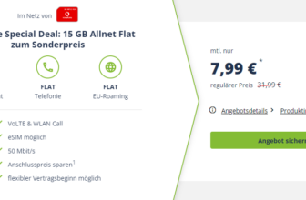 Vodafone Special Deal GB Allnet Flat zum Sonderpreis