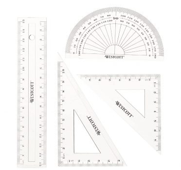 Westcott E Mathe Set, teilig, Kunststoff transparent Amazon.de Bürobedarf & Schreibwar