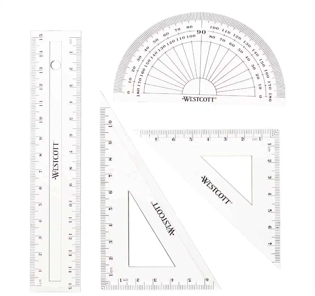 Westcott E-10303 00 Mathe-Set, 4-teilig für 1,01 € inkl. Prime-Versand (statt 3,08 €)