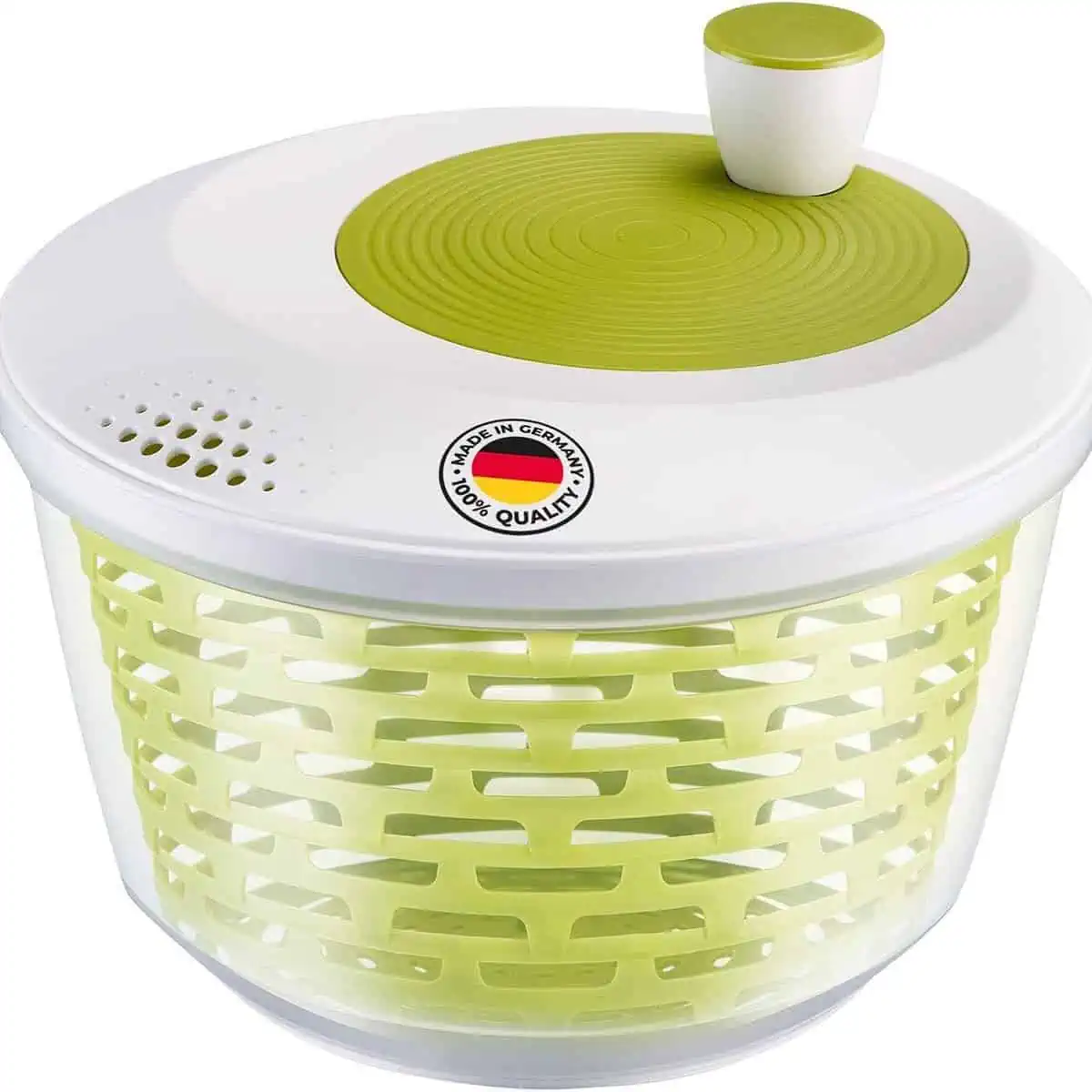 Westmark Salatschleuder (Fassungsvermögen: 4,4 Liter, ø 23,5 cm, Kunststoff, BPA-frei) für 13,99 € inkl. Prime-Versand (statt 19,94 €)