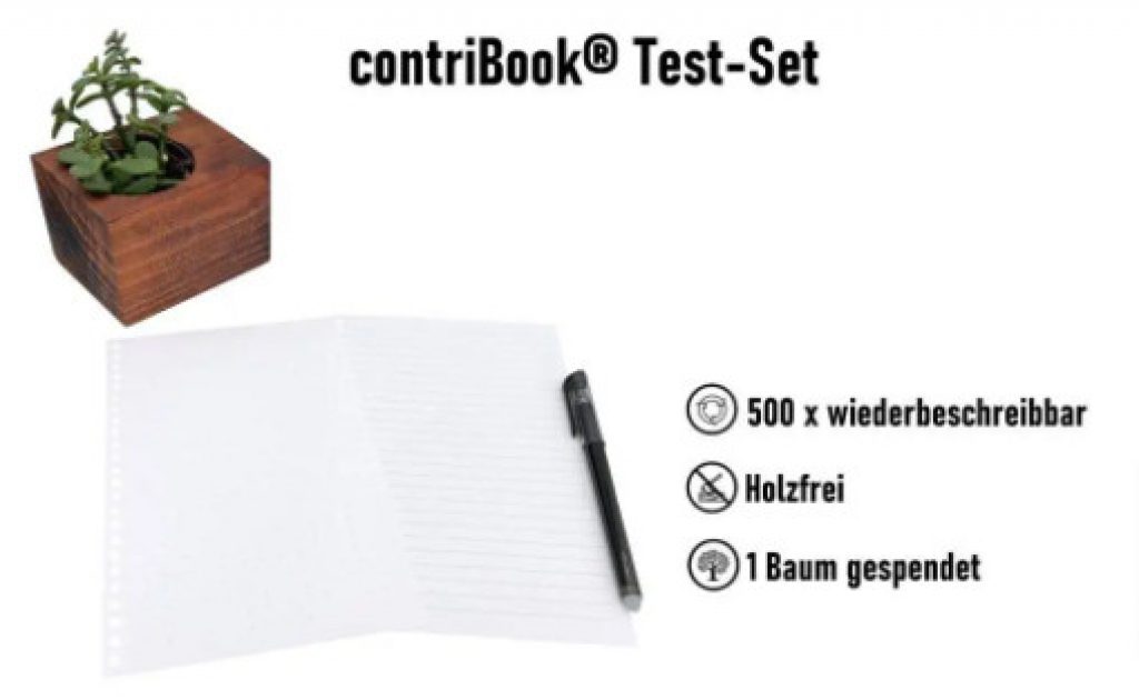 Wiederverwendbares Notizbuch Test Set Für € Contribook