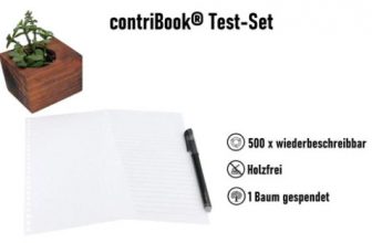 Wiederverwendbares Notizbuch Test Set für € contriBook
