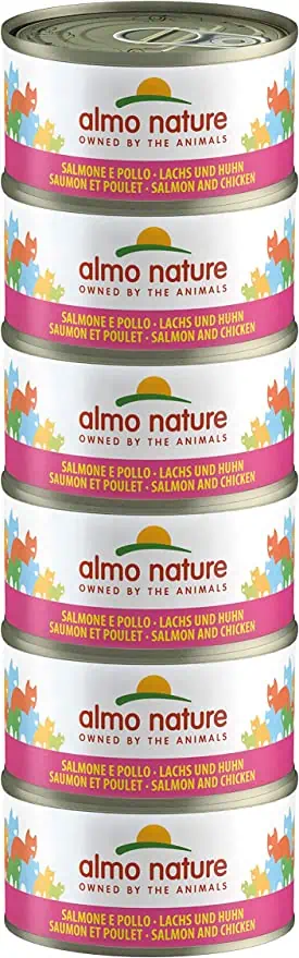 almo nature Megapack Katzenfutter nass Lachs und Huhn 6er Pack (6x70g) ab 4,24 € inkl. Prime-Versand