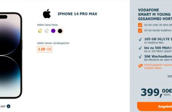 iPhone Pro Max + Vodafone Smart M Young mit GB G