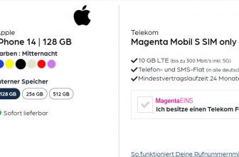 iPhone + Telekom Magenta Mobil S GB