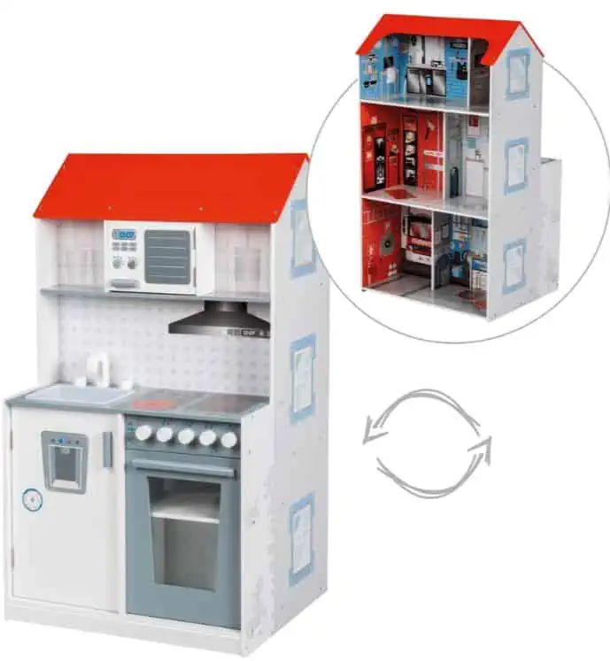 roba 2 in 1 Spielhaus (Feuerwehr-Optik) & Küche für 48,71 € inkl. Versand (statt 114,90 €)