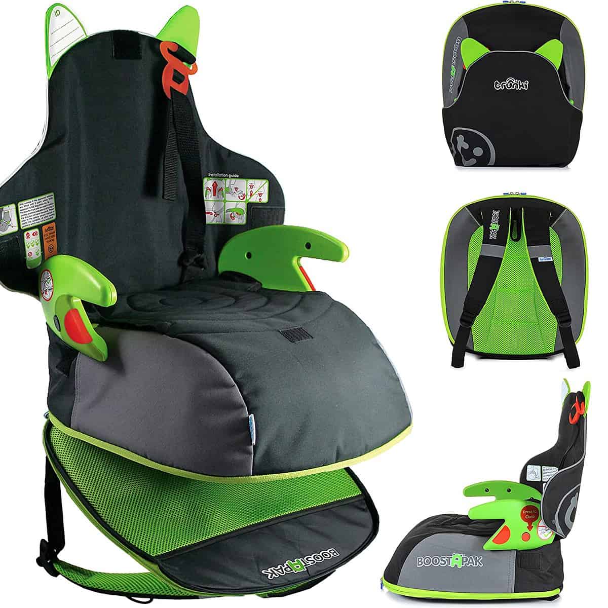 Trunki Boostapak Schwarz Mit Grün