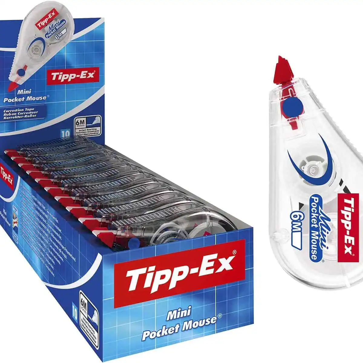 10er-Pack Tipp-Ex Mini Pocket Mouse (6m x 5mm)  für 10,92 € inkl. Prime-Versand (statt 20,27 €)