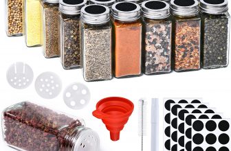 er Pack Gewürzgläser (eckig)