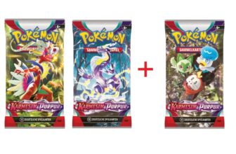 für Aktion Pokémon Sammelkarten Karmesin & Purpur Booster Pack