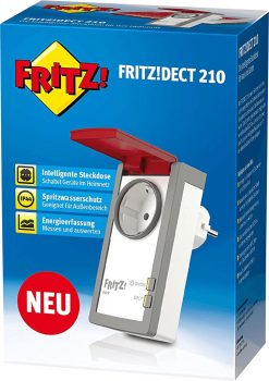 AVM Fritz Dect Outdoor Steckdose (Intelligente Steckdose für Smart Home, steuerbar zum Energie sparen, mit Spritzwasserschutz (IP ))