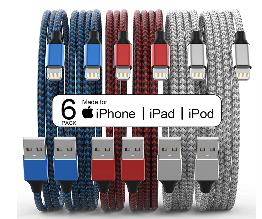 [Apple Mfi Certified] Iphone Ladekabel, StuÌˆck M Iphone Lightning Kabel, Nylon Braided U