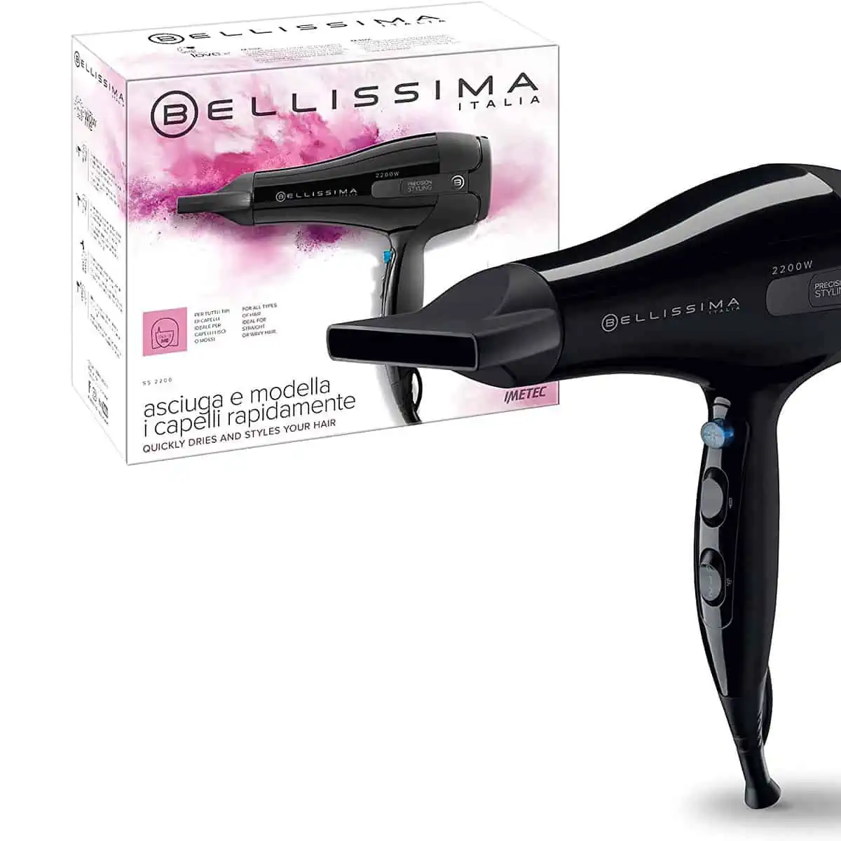 Bellissima S5 2200 Haartrockner (2.200 Watt) für 23,90 € inkl. Prime-Versand (statt 35,99 €)