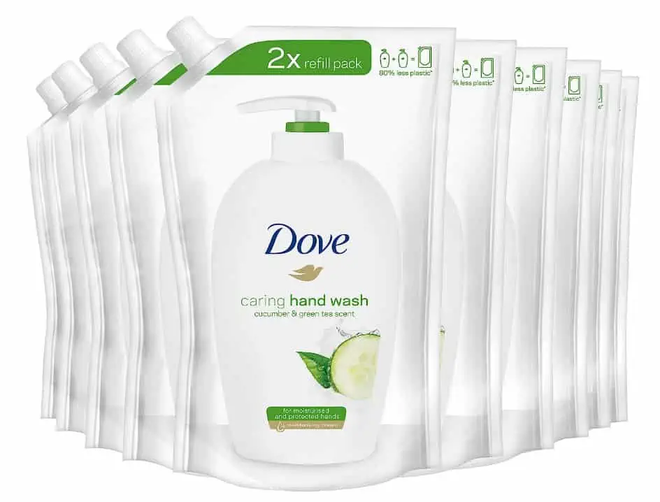 Dove Cremiges Reinigungsmittel Gurke & Grüntee Nachfüllpack 10 x 500 ml (10 Stück) für 12,12 € inkl. Prime-Versand (statt 25,90 €)