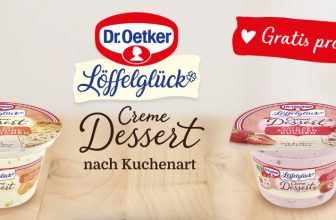 Dr Oetker Löffelglück Creme Dessert nach Kuchenart