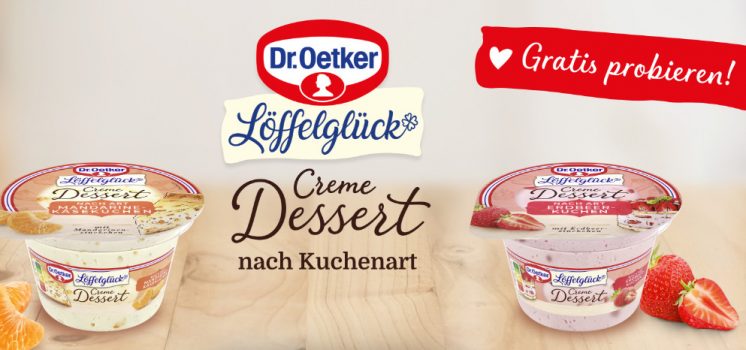 Dr Oetker Löffelglück Creme Dessert nach Kuchenart