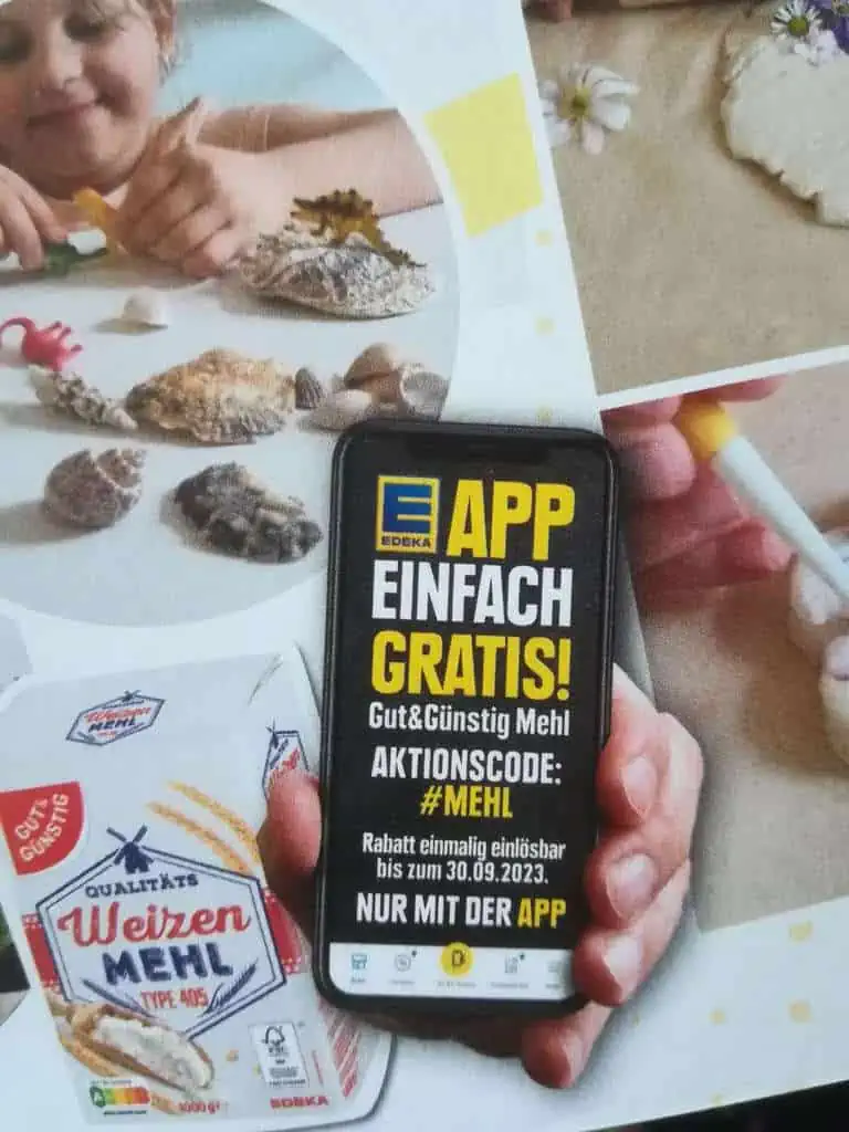 Edeka App: Gut& Günstig Weizen Mehl gratis [nur Nordbayern-Sachsen-Thüringen]