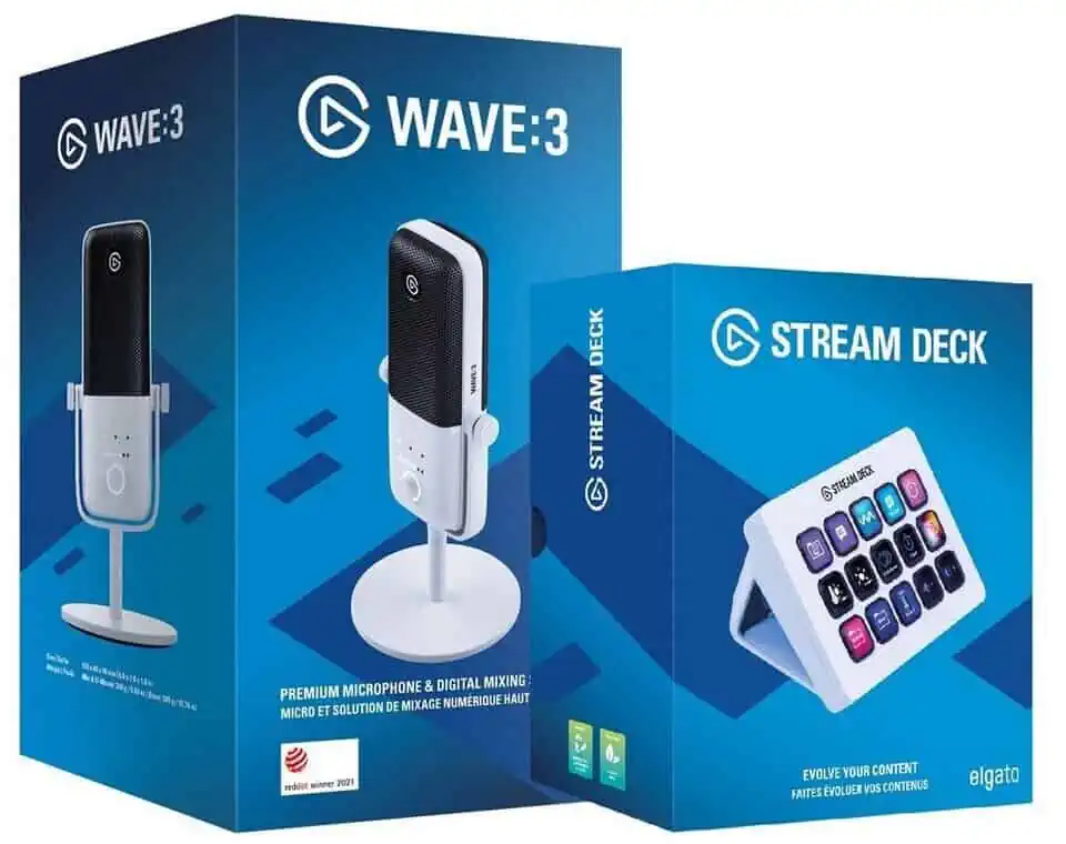 Elgato-Bundle – Wave:3 USB-Mikrofon & Stream Deck MK.2 für 201,95 € inkl. Versand (statt 294,11 €)