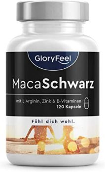 GloryFeel Maca Schwarz Hochdosiert