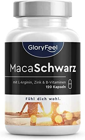 Gloryfeel Maca Schwarz Hochdosiert