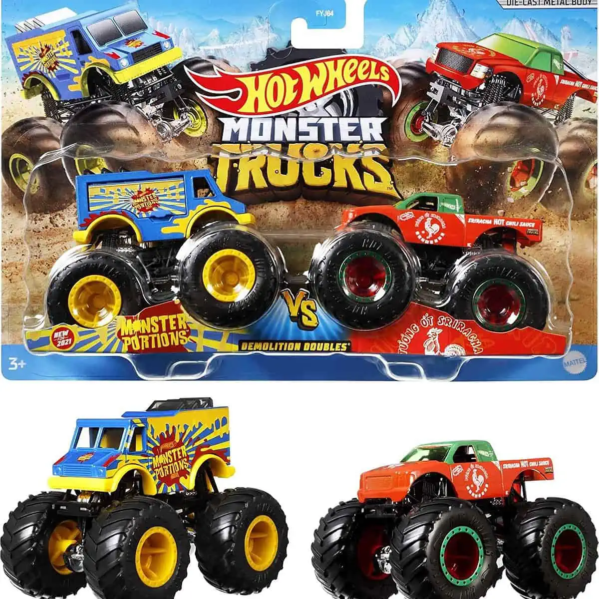 HOT WHEELS Monster Trucks Demolition Doubles – 2er-Pack für 8,59 € inkl. Prime-Versand (statt 11,59 €)