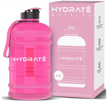 HYDRATE Liter Wasserflasche – jetzt mit Easy Drink Cap – langlebig und extra stark – BPA frei