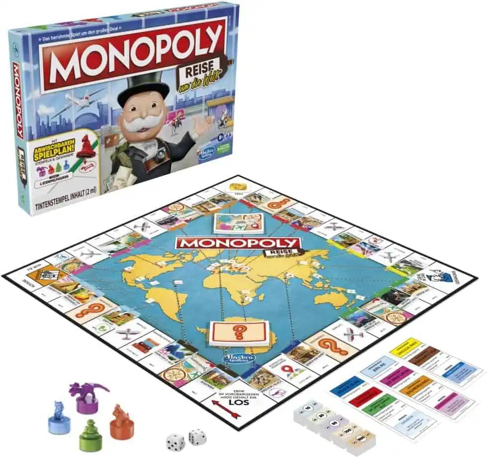 Hasbro Monopoly Reise um die Welt – Brettspiel für 15,98 € inkl. Prime-Versand (statt 24,75 €)