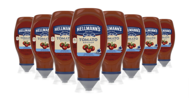 Hellmann s Tomato Ketchup Zuckerreduziert vegane Grillsoße im Squeezer