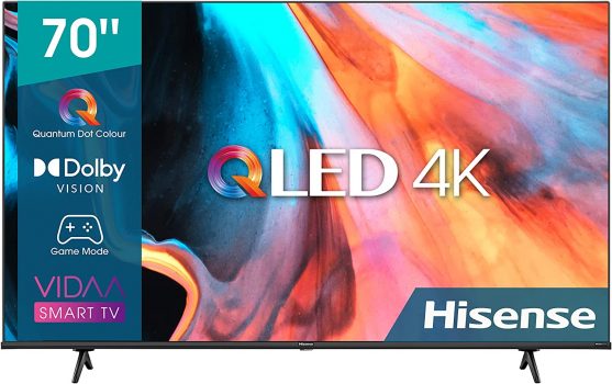 Hisense EHQ QLED Smart TV , cm ( Zoll) Fernseher (K, HDR, HDR+ decoding, HLG, Dolby Vision, DTS Virtual, Hz Panel, Bluetooth, Alexa Built in, VIDAA Voice)